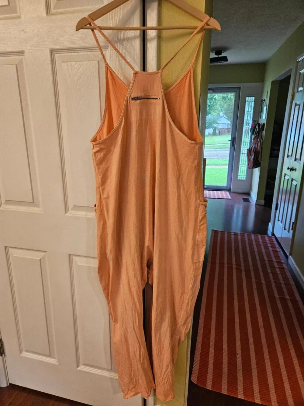 Free People Hot Shot onesie, hot orange/peach
